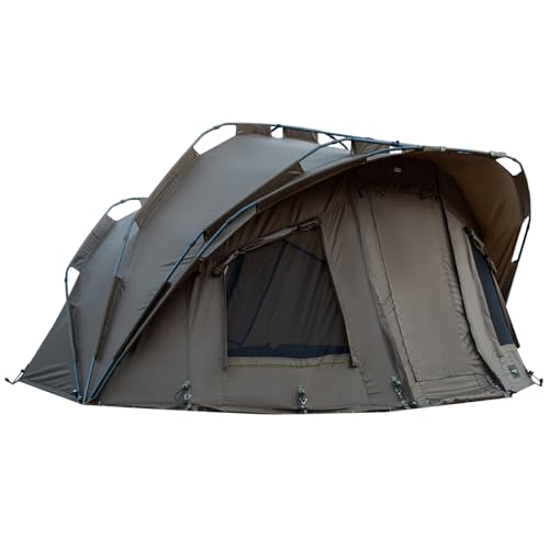 MK-Angelsport "Fort Knox 1-2 Personen Zelt Karpfenzelt Angelzelt komplettes Set inkl. Gummihammer Dome Bivvy von MK-Angelsport