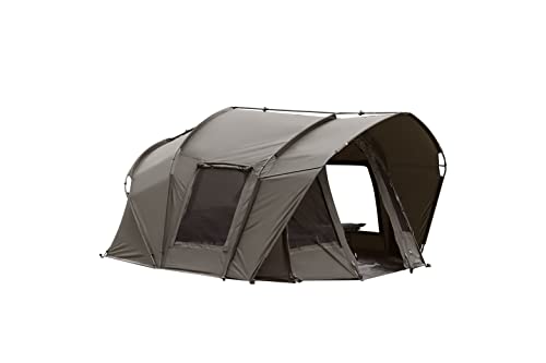 MK-Angelsport "Fort Knox Air 4 Personen Karpfenzelt Dome Innenhöhe 1.8m Zelt Anglerzelt Angelzelt Bivvy inkl. Gummihammer 2-3 von MK-Angelsport