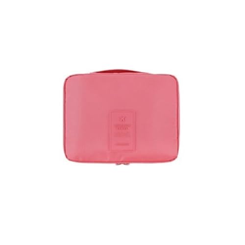 Kosmetiktasche Reisekosmetik-Tasche, tragbare Aufbewahrungstasche, tragbare kleine Lady Mini Cosmetic Case Tasche, Kosmetiktasche, Geschenk for Gäste Schmink Tasche(Pink) von MKLHAVB