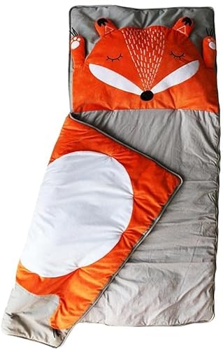 Kinderschlafsack Fuchs | Schlafsack für Kinder | Mumienschlafsack Leicht & Kompakt | 165x75cm von MKS.