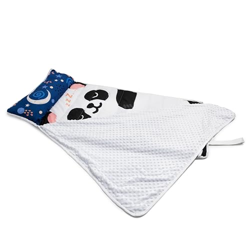 Kinderschlafsack Panda mit Kissen | Schlafsack für Kinder | Mumienschlafsack Rechteckig Leicht & Kompakt | 110x60cm Kinderschlafsack Panda mit Kissen | Schlafsack für Kinder | Mumienschlafsack Rechteckig Leicht & Kompakt | 110x60cm von MKS.