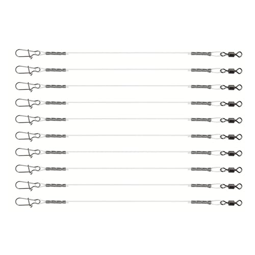 Angelvorfachschnur Mit Wirbeln Fluorkohlenstoff Vorfach Set Für Süßwasser Salzwasser Fluorkohlenstoff Angelvorfach von MLWSKERTY