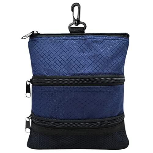 MLWSKERTY 3-lagige Reißverschlusstasche, Beutelhalter, Tasche, Aufbewahrung, Handtasche, Goldball, Handtasche, Balltasche von MLWSKERTY