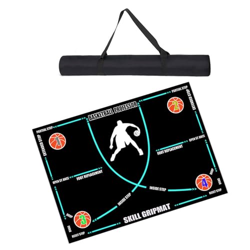 MLWSKERTY Agility Footstep Trainingsmatte Basketball Pads rutschfeste Leise Ausrüstung Zur Verbesserung Von Geschwindigkeit Kraft Und Koordination von MLWSKERTY