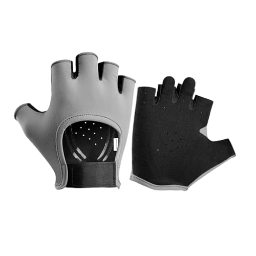 MLWSKERTY Rutschfester Atmungsaktiver Sporthandschuh Finger Fitness Handschuh Fingerloser Fahrradhandschuh Gewichthebertraining von MLWSKERTY