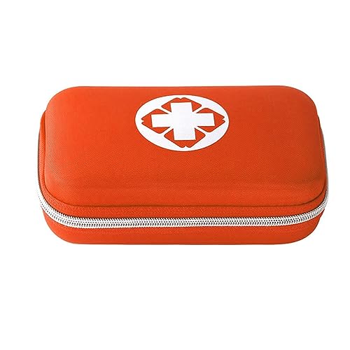 MLWSKERTY Tragbare Erste-Hilfe-Tasche für Reisen, kleine medizinische Tasche, Traumatasche für Reisen, Camping, Outdoor, Orange von MLWSKERTY