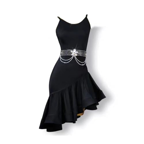 MLYYX Latein Tanzkleid Für Damen Mit Hosenträgern Professionelle Ballsaal Trainings Tanzbekleidung Ohne Rücken Mit Strasssteinen Cha Cha Foxtrot Rock Für Rumba,A,3XL MLYYX Latein Tanzkleid Für Damen Mit Hosenträgern Professionelle Ballsaal Trainings Tanzbekleidung Ohne Rücken Mit Strasssteinen Cha Cha Foxtrot Rock Für Rumba,A,3XL von MLYYX