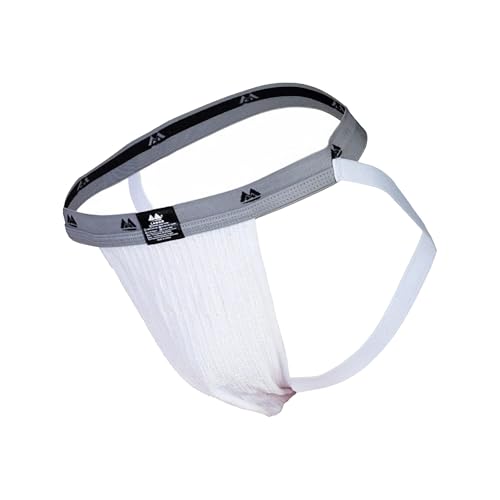 MM Edition Herren Supporter Jockstrap, weiß/Grau, S MM Edition Herren Supporter Jockstrap, weiß/Grau, S von MM
