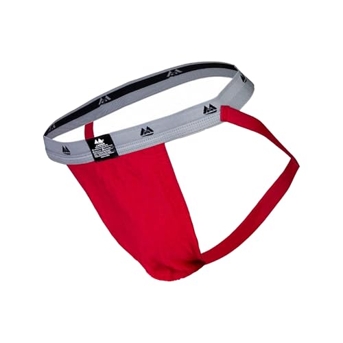 Meyer Marketing Herren Jockstrap Supporter, rot/grau, S, MMC260353 Meyer Marketing Herren Jockstrap Supporter, rot/grau, S, MMC260353 von MM