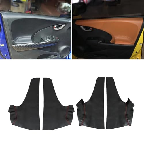 MMBYTI Armlehnenbezug aus weichem Leder für Schrägheck-Innentür-Armlehnenverkleidung, für Honda Jazz/Fit 2008 2009 2010 2011 2012 von MMBYTI