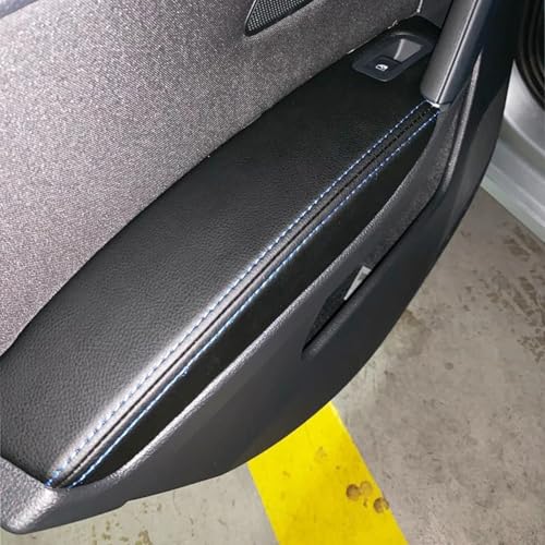 MMBYTI Nur LHD 4-Türer, Mikrofaser-Leder-Türarmlehnenbezug, Autotür-Armlehnenverkleidung, Verkleidung ， Für VW Golf 7 2014 2015 2016 2017 2018 von MMBYTI