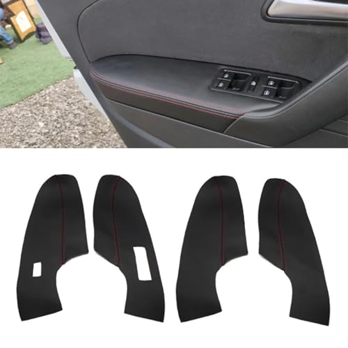 MMBYTI Nur Limousine, Türverkleidung aus weichem Leder, Innentür-Armlehnenverkleidung, Aufkleberverkleidung, für VW Polo 2011 2012 2013 2014 2015 2016 von MMBYTI