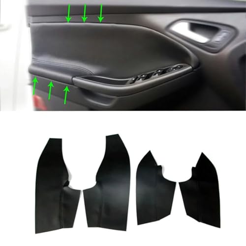 MMBYTI Weiche Mikrofaser-Leder-Türverkleidung, Auto-Innentürverkleidung, Armlehnenverkleidung, Hautverkleidung ， Für Ford Focus 2014 2015 2016 2017 2018 von MMBYTI