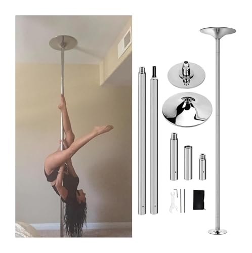 MMDXDLX Pole Dance Stange Tanzstange, Fitness-Übungsstange, tragbare und abnehmbare Tanzstange for Zuhause, Club, Bar, Fitnessstudio, höhenverstellbar(3.2M-3.4M(10.5ft-11ft)) von MMDXDLX