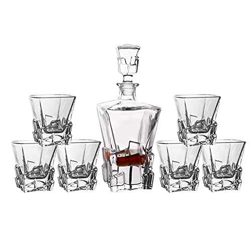 MMRTDJDR Kristall-Whiskygläser-Set mit 6 altmodischen Gläsern, Bargläser zum Trinken von Bourbon Scotch Whisky, Cocktails, Cognac, Geschenk für Freund (Typ 10) von MMRTDJDR