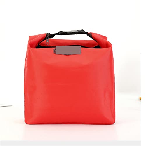 MMRTDJDR Lunchtaschen, tragbar, wärmeisoliert, Lunchtasche, Kühler, Lunchbox, Aufbewahrungstasche, Lady Carry Picinic Lebensmitteltasche, Isolierpaket (rot) von MMRTDJDR