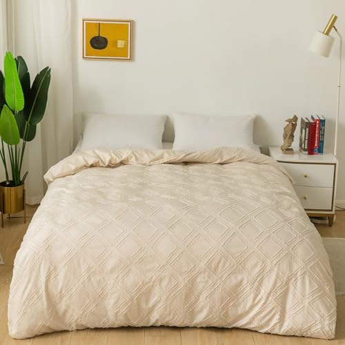 MMRTDJDR Luxus gestepptes Patchworkbetsport -Bett -Wurf 3 -teiliges Bettwäscheset enthält die Bettdecke und Kissenschams Blumendesign -Coverlet gestickt, Set -Coverlet mit Kissenbezügen (Beige, 220 * von MMRTDJDR