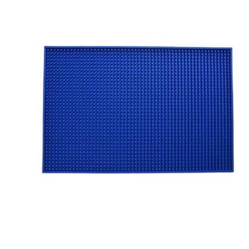 MMRTDJDR Spülbeckenmatte, Barmatte, Abfluss, rutschfeste Matte, Tischplatte, Barmatte, isolierte Schüssel, Küchenspüle (blau, 60 x 15 x 1 cm) von MMRTDJDR