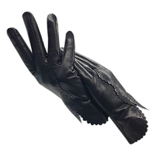 MMRTDJDR Winter Damen Handschuhe Leder Warm Motorrad Fahren Kälteschutz Handschuhe Geschenk von MMRTDJDR