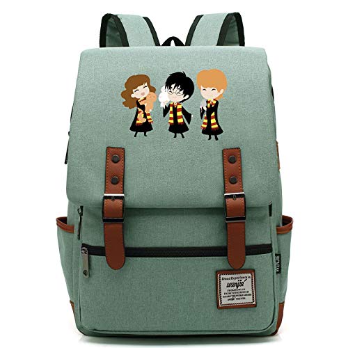 MMZ Schule lässig Schultasche Mädchen niedlich täglich Schultasche Junge Multifunktions-Büchertasche 43CMX29CMX13.5CM grün von MMZ
