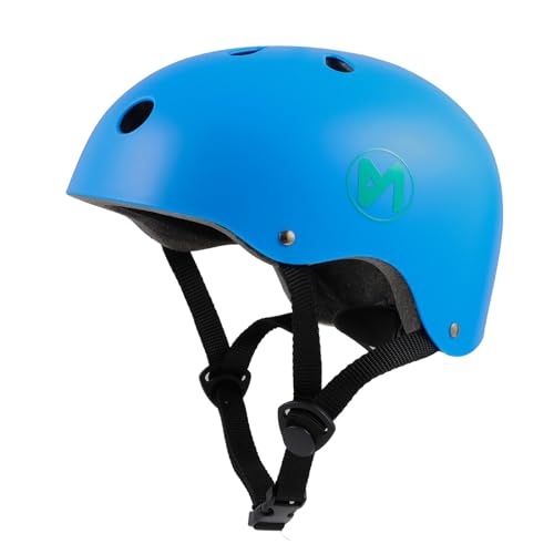 Maximale Sicherheit und Komfort: Der MN Erwachsene Kinder Fahrradhelm Roller-Skateboard-Helm - EIN Verstellbarer Kopfschutz für alle Altersgruppen und Aktivitäten (Blau, S) von MN