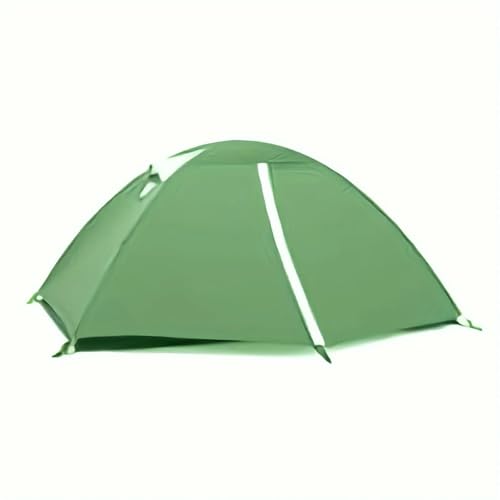 Tunnelzelte Aluminiumlegierungsstange, professionelles Bergsteigerzelt, Personen-Campingzelt, leichtes Rucksackzelt Campingzelt(Apple Green) von MNEVZX