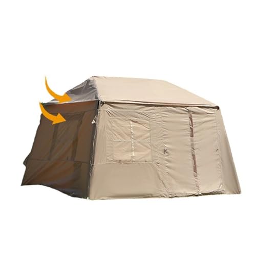 Tunnelzelte Aufblasbares Outdoor-Campingzelt, tragbare Campingausrüstung, verdicktes, regensicheres automatisches Zelt, Woodland Cabin Air-Zelt Campingzelt von MNEVZX