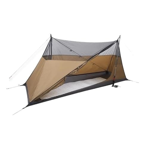 Tunnelzelte Doppelseitig silikonbeschichtetes Doppel-A-Pyramiden-15D-Nylon-Stabloses Camping-Wander-Ultraleichtzelt für den Außenbereich Campingzelt(4S Single Inner Tent) von MNEVZX