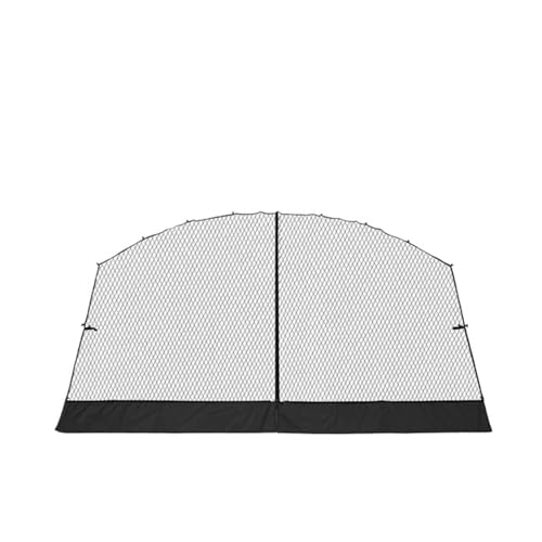 Tunnelzelte Outdoor-Camping-Kuppelzelt, großes rundes Vordach, silberbeschichtete Gartenmarkise, Familien-Picknick-Pergola-Zelt Campingzelt(S mesh 2pcs) von MNEVZX