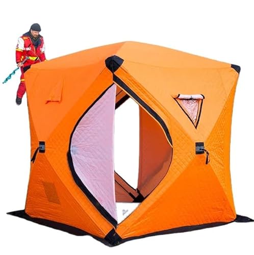 Tunnelzelte Outdoor Camping Winter Warm Isolierung EIS Angeln Zelt Campingzelt(Red,180 * 180cm) von MNEVZX