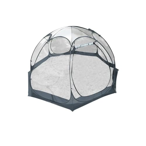 Tunnelzelte Transparentes Campingzelt für 4–8 Personen, Sternkuppelzelt, tragbare kugelförmige Zelte, 360-Grad-Panoramafenster, Outdoor-Winterzelte Campingzelt(300x300x205cm) von MNEVZX