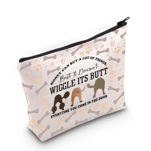 Lustiges Hundebesitzer-Geschenk für Hundeliebhaber, Make-up-Tasche mit Reißverschluss für Hunde und Mütter, WIGGLE, Medium von MNIGIU
