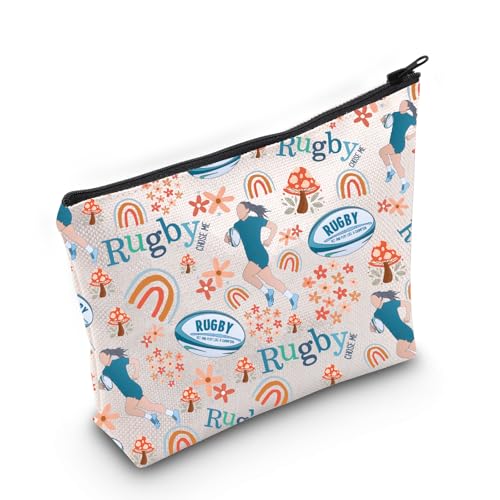 Rugby-Spieler-Geschenk, Rugby-Kosmetiktasche, Rugby-Liebhaber, Geschenk, Rugby-Mutter, Rugby-Trainer-Geschenk, Wählbare Tasche, Small von MNIGIU