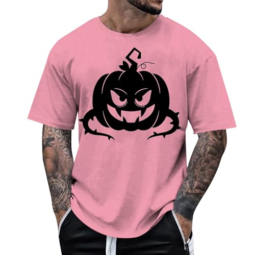 MNRIUOCII Halloween Print T Shirt Kürbis Vintage Ghostface Herren Tshirt Tshirt Lässiges Crop Tops Aesthetic Sportkleidung Shirt Shirt Problem Gelöst Sale Tshirt Sommershirt von MNRIUOCII