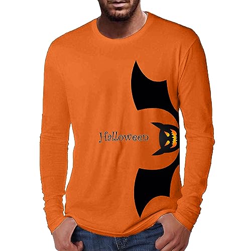 MNRIUOCII Halloween T-Shirt Hexe Herren Tshirt Sommer Tshirt Leicht Crop Tops Vampir Blusen Tshirt I'm Fine Tshirt Blutiges T-Shirt Sommershirt von MNRIUOCII