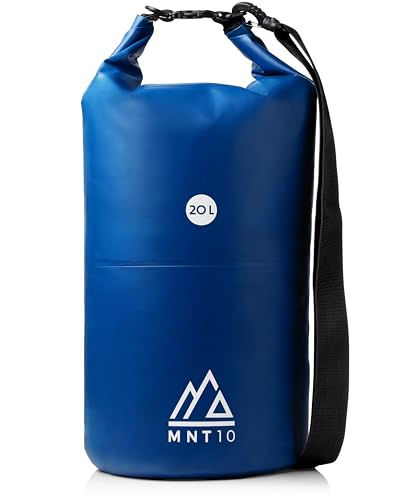 MNT10 Dry Bag Premium Packsack wasserdicht mit Tragegurt I Dry Bags Waterproof in 10l oder 20l I Wasserfeste Tasche für Reisen, Outdoor und Camping I Seesack robust und widerstandsfähig von MNT10