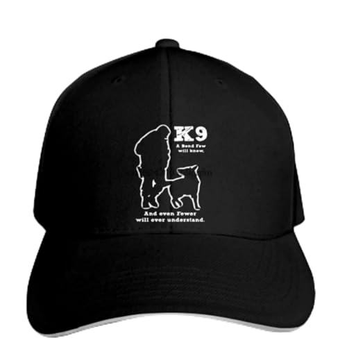 Klassisch Basecap Kreatur Natural K9 MilitaryMan Polizei Militärhund K9 Herren Fitness Casual für Männer Snapback Hut Hip Hop Liebhaber lustige Outdoor-Sportarten Sonnenhut Geschenk von MOBSAN