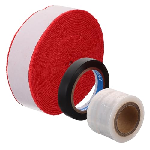 MOBUTOFU 1 Rolle Riemen für Badmintonschläger sportlich Essiggurke Badmintonband Baseball-Griffband Absorber sportgeräte Sport geräte saumband Stangengriff der Hände Sportbedarf Stoff rot von MOBUTOFU