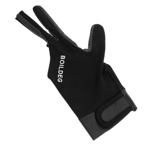 MOBUTOFU 1Stk 3-Finger-Handschuhe Handschuhe zum Training 3-Finger-Billard Billard-Queue-Handschuhe Finger Zeigen Billard handschuh Wrist Support 3 Finger Billardhandschuh linken Handschuh von MOBUTOFU