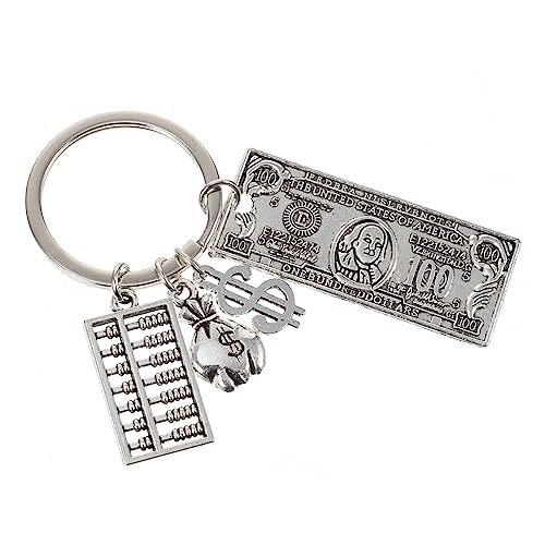 MOBUTOFU 1stk -schlüsselanhänger Schlüsselanhänger Mit 100 Scheinen Tasche Flaschenöffner Schlüsselanhänger Neuartiges Schlüsselanhänger-Ornament Spule Auto Charme Legierung Silver von MOBUTOFU