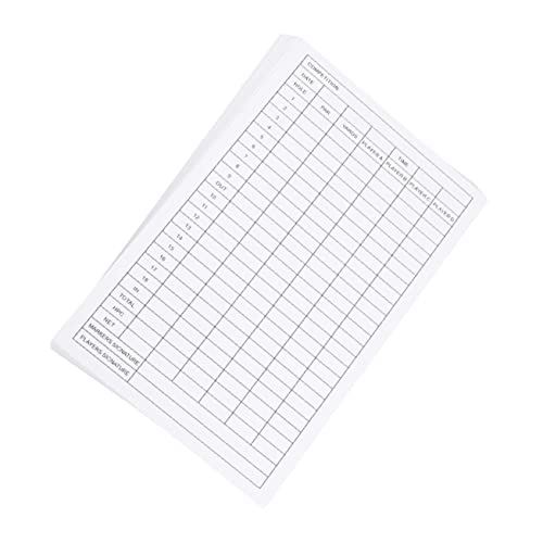 MOBUTOFU 20 Blatt Golf-Scorecard Scorekarte Punktekarten aus beschichtetem Papier Score-Record-Tool The scorecard Golf scorezähler Notenpapier für den Außenbereich Score-Aufzeichnungskarten von MOBUTOFU