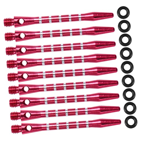 MOBUTOFU 20st Dartzubehör Dart-schäfte Mit Weicher Spitze Dartschaft Werfen Dart-zubehör Darts Werfen 2ba Dartstiele Dartschäfte Und Flights Dartschäfte Aus Aluminium Pfeilstiele Werfen Rot von MOBUTOFU