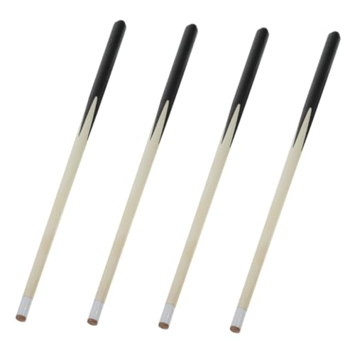 MOBUTOFU 4 Stück Mini-Pool-Queue Cue-Sticks Kurzes Stichwort Kurzes Billard-Queue Langer Billardqueue Pool-Stick Pool-Queue-Stick Billard-Queue-Sticks Billard Queue Mini-Queue-Stick Holz von MOBUTOFU