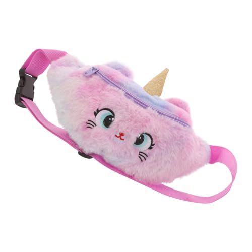 MOBUTOFU Einhorn Umhängetasche Cartoon-Einhorn-Hüfttasche Kindertasche Einhorn Kinder Hüfttasche Brusttasche Einhorn-Gürteltasche Kinder geldbörse Kinder-Reise-Gürteltasche Plüsch von MOBUTOFU