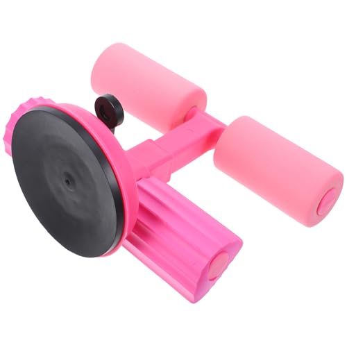 MOBUTOFU Fester Bauchmuskeltrainer Ab Crunch Maschine Sitzmaschine Situp-fußhalter Bauchtrainer Sit-up-stange Für Die Füße Sitzstange Mit Selbstansaugung Sit-ups Fuß Umweltschutz s Rosa von MOBUTOFU