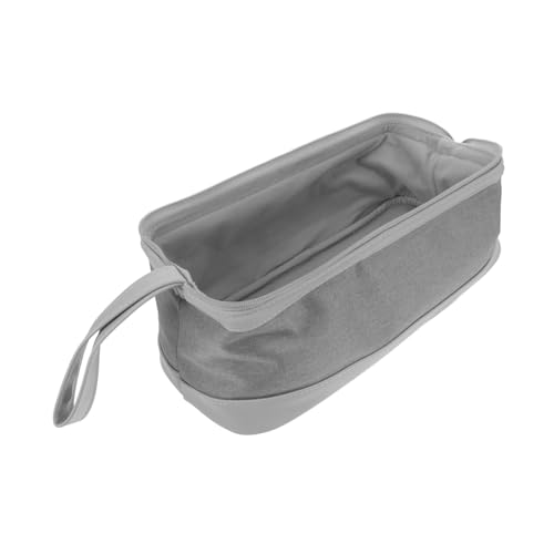 MOBUTOFU Fön Aufbewahrungstasche Sack Pflege Volumengeber Haartrocknertasche Fall Für Haartrockner Stand Haartrockner-Tragetasche Organizer-Tasche Für Lockenwickler Föhnbeutel Light Grey Pu von MOBUTOFU