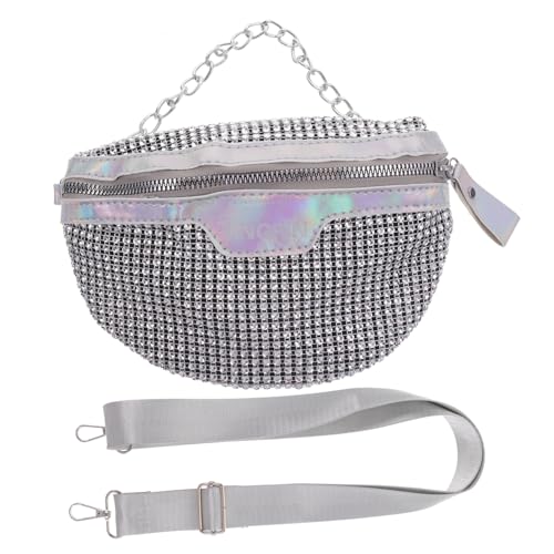 MOBUTOFU Helle Diamant Hüfttasche Für Damen Shopping Hüfttasche Kinder Gürteltasche Damen Pailletten Tasche Carteras Taillenbrieftasche Für Reisen Kinder Schultertasche Taillen von MOBUTOFU