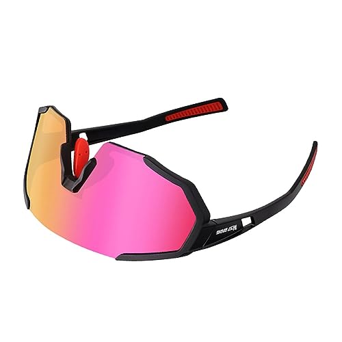 MOBUTOFU Outdoor Rennrad Sonnenbrille Für Sportler Winddichte Polarisierte Sportbrille Mit Komfortablem Nasenpad Und Rutschfestem Brillenbügel Für Optimalen Halt Beim Radfahren Und von MOBUTOFU