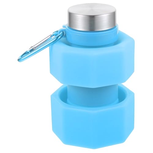 MOBUTOFU Tragbare Fitness Wasserflasche Hantelform Auslaufsichere Sportflasche Für Gym Outdoor Und Festivals BPA Freies Material Leicht Und Handlich Mit von MOBUTOFU