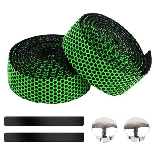 MOCNT Fahrrad Lenkerbänder PU Eva Radfahren Rennrad Lenkerband Cycling Rennrad Band Rutschfestes Komfortabel Griffband Klebeband Stoßdämpfend Lenkergriffband Grün MOCNT Fahrrad Lenkerbänder PU Eva Radfahren Rennrad Lenkerband Cycling Rennrad Band Rutschfestes Komfortabel Griffband Klebeband Stoßdämpfend Lenkergriffband Grün von MOCNT